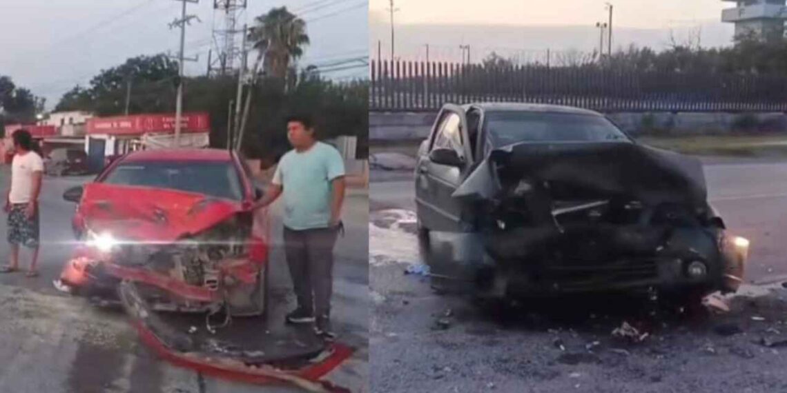 Se registra colisión en la carretera a San Fernando, Tamaulipas; hay 2 heridos