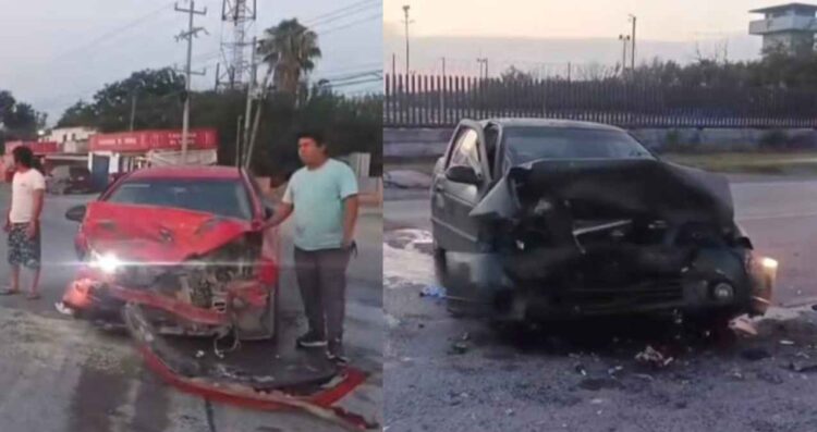 Se registra colisión en la carretera a San Fernando, Tamaulipas; hay 2 heridos