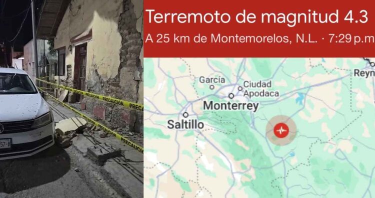 Sismo Montemorelos, Nuevo León: Reportan daños en una casa