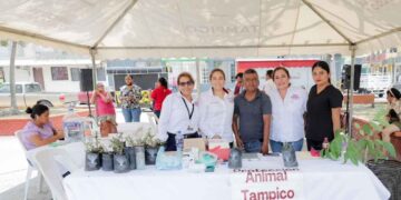 Tampico impulsa jornada ecológica y de protección animal en la colonia Del Pueblo