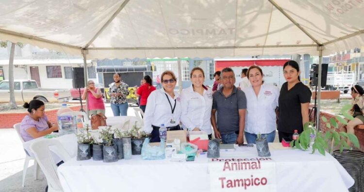 Tampico impulsa jornada ecológica y de protección animal en la colonia Del Pueblo