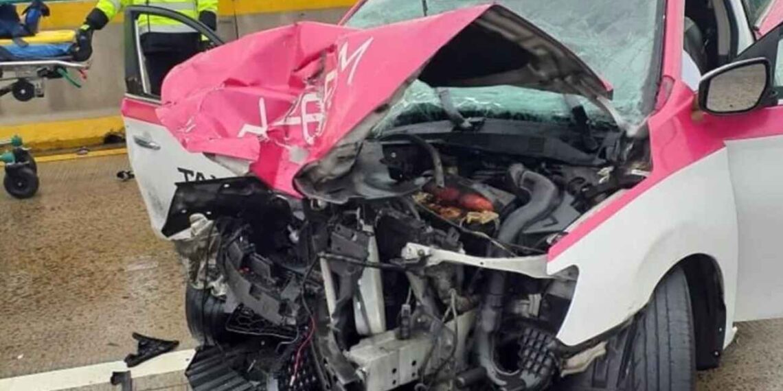 Taxista muere México-Puebla