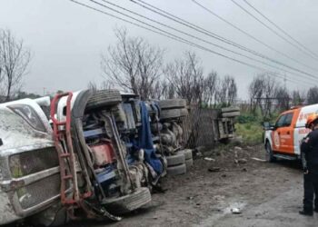Se registra accidente vehicular en libramiento de Escobedo, NL