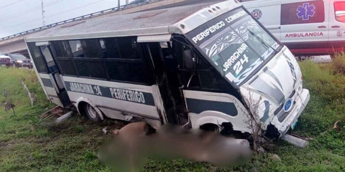 Transporte público accidente Reynosa