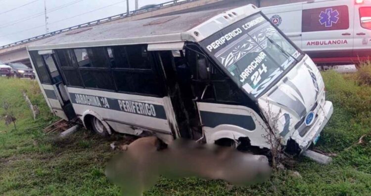Transporte público accidente Reynosa