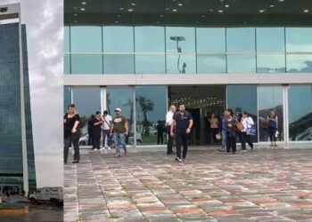 Videos de vibraciones en cristales de Torre Bicentenario en Victoria