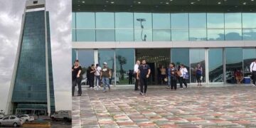 Videos de vibraciones en cristales de Torre Bicentenario en Victoria