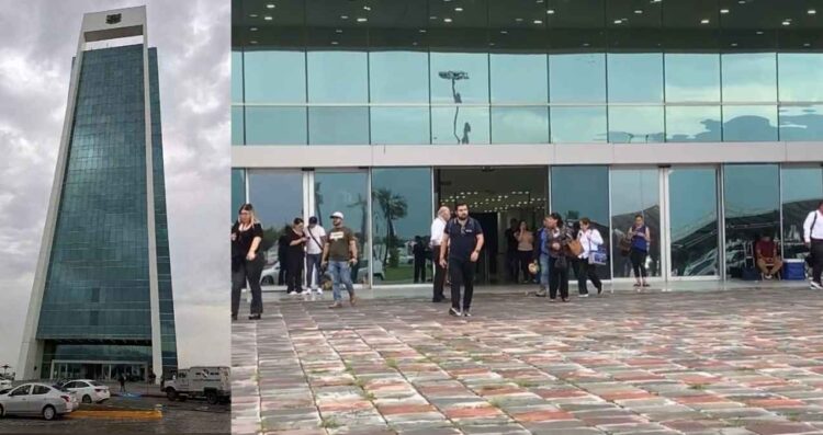Videos de vibraciones en cristales de Torre Bicentenario en Victoria