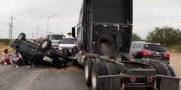 Volcadura en Nuevo Laredo Tamaulipas