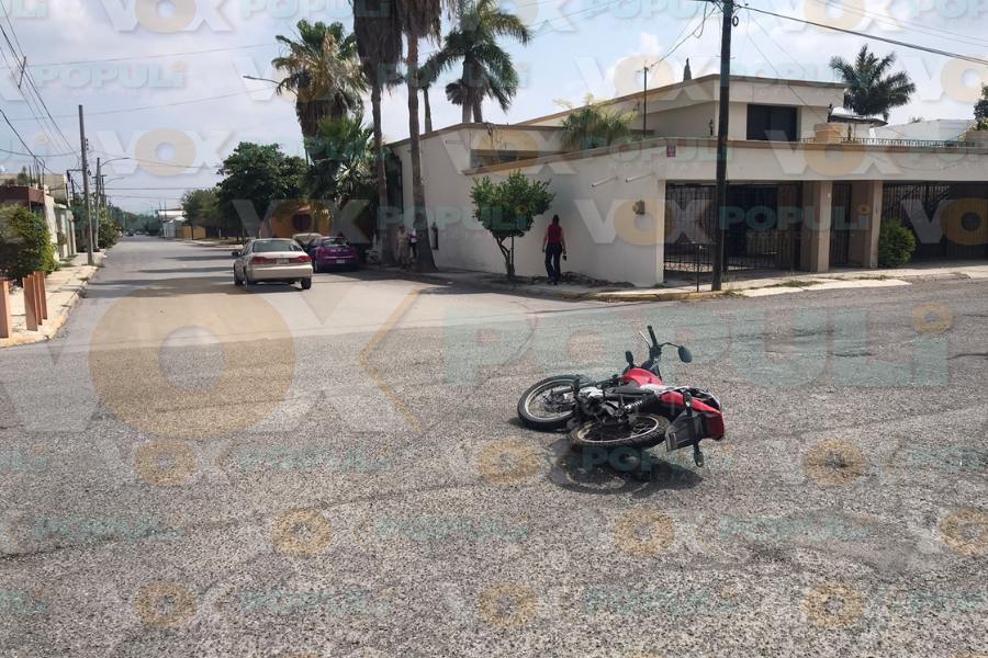 accidente con motociclista Ciudad Victoria
