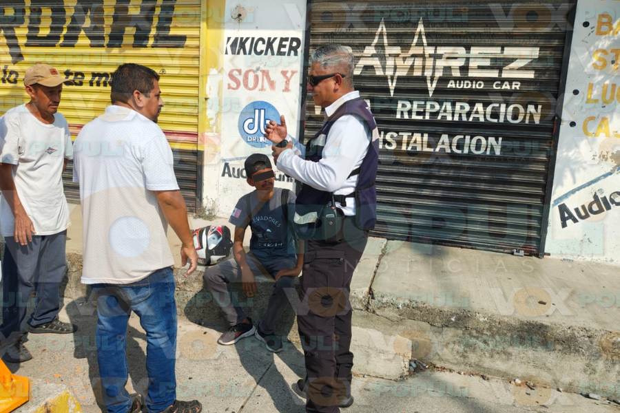 accidente con motociclista en Ciudad Victoria