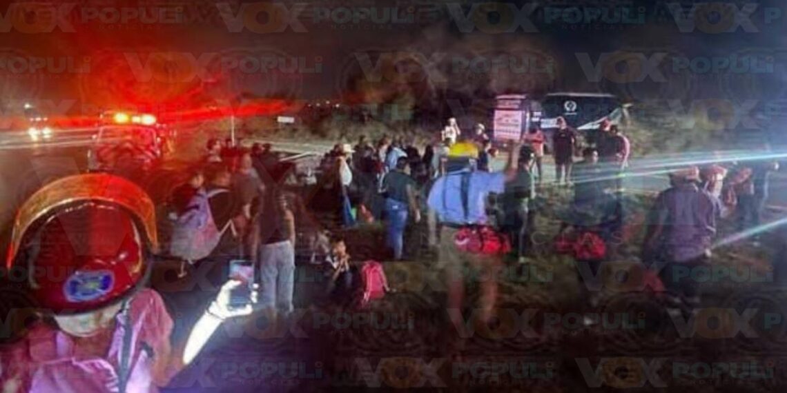 accidente de autobus turístico en Altamira