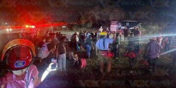 accidente de autobus turístico en Altamira