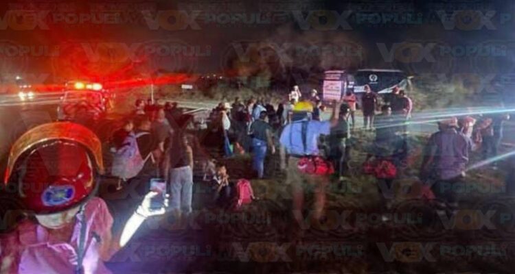 accidente de autobus turístico en Altamira