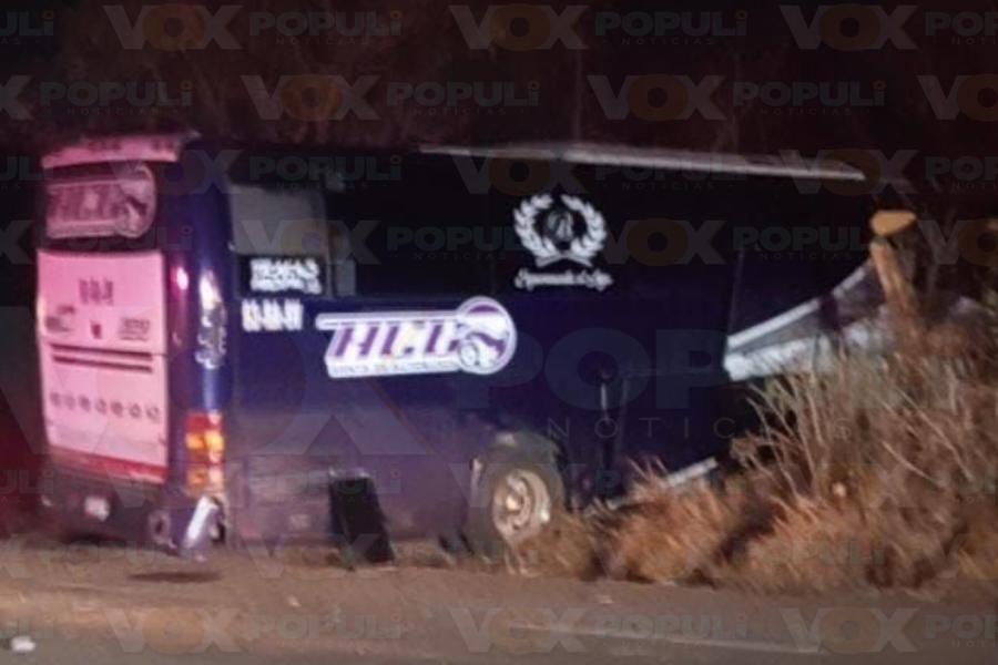 accidente de autobus turístico en Altamira