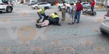 accidente de motociclista en Ciudad Victoria