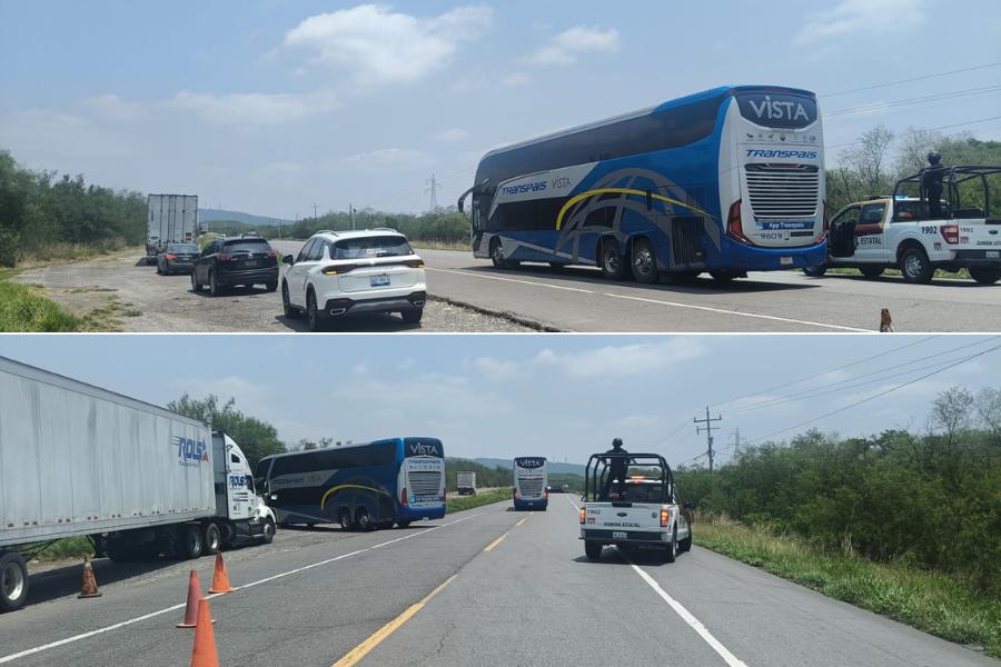 accidente en carretera Victoria Monterrey