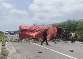 accidente en carretera Victoria Monterrey
