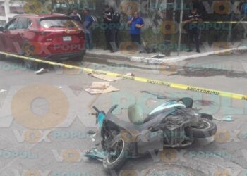 accidente en motoneta Tampico