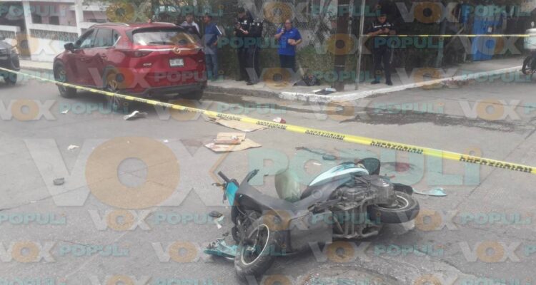 accidente en motoneta Tampico