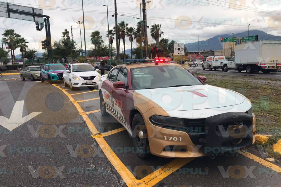 accidente en rotonda de Ciudad Victoria