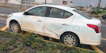 accidente en rotonda de Ciudad Victoria