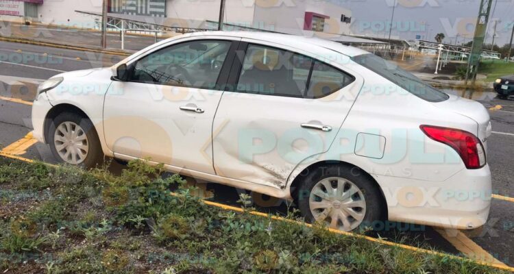 accidente en rotonda de Ciudad Victoria