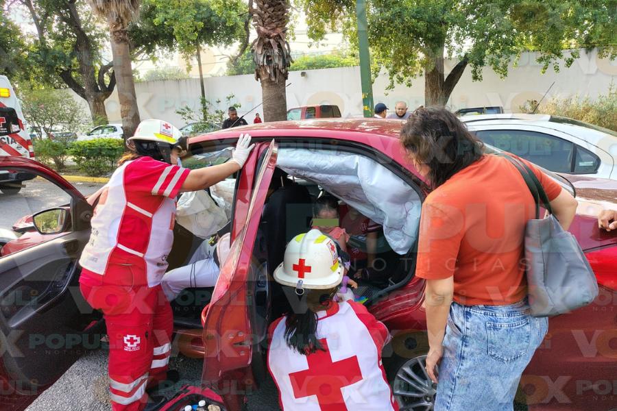 accidente frente al DIF Victoria