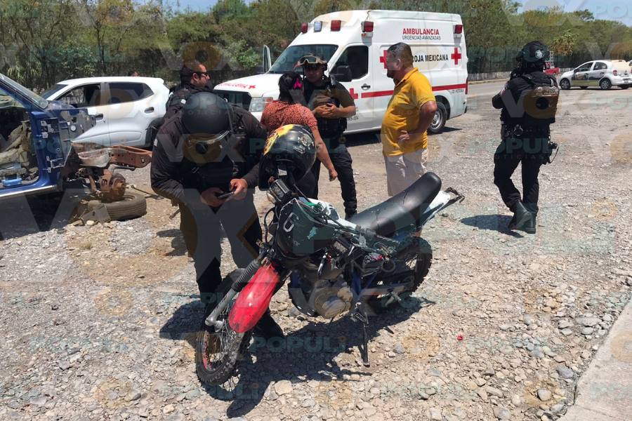 accidente motocicleta Ciudad Victoria