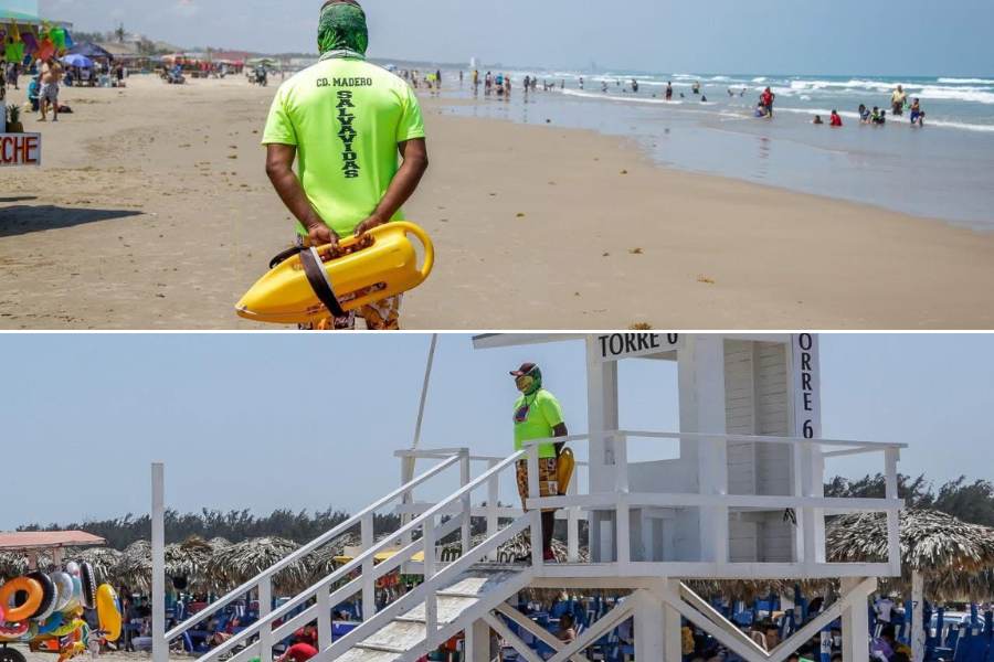 agresiones a salvavidas en playa Miramar