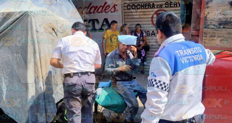 atropello de hombre en centro de Victoria