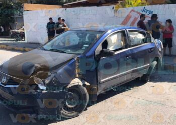 choque contra protecciones metálicas en Victoria