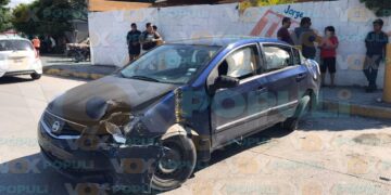 choque contra protecciones metálicas en Victoria