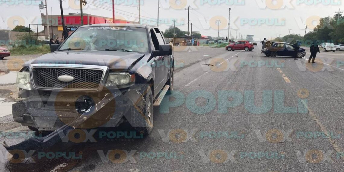 choque en carretera Victoria Monterrey