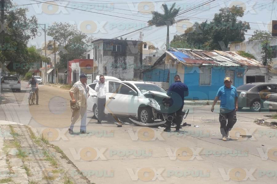 choque en colonia Tamaulipas en Tampico