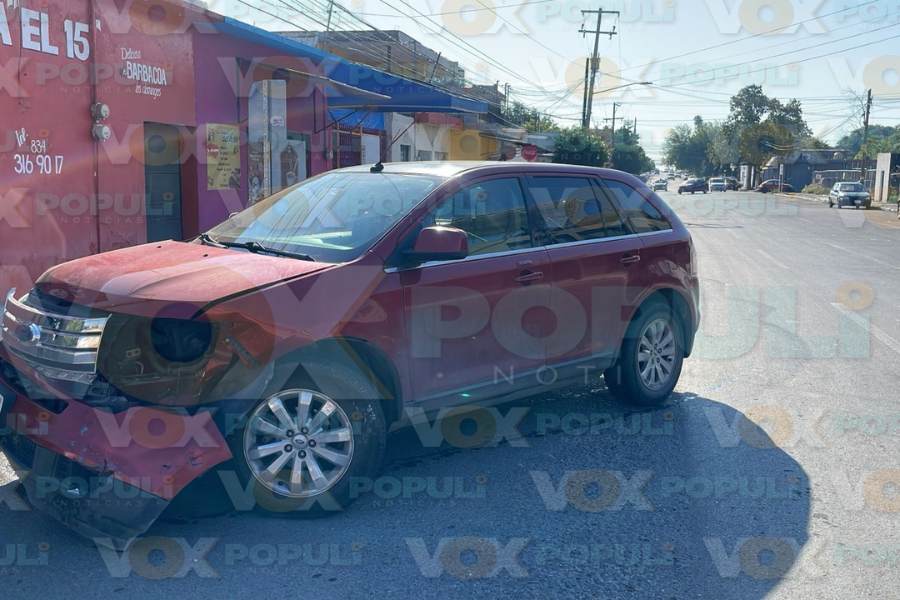 choque en zona centro de Victoria