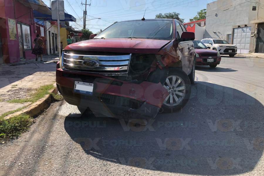 choque en zona centro de Victoria