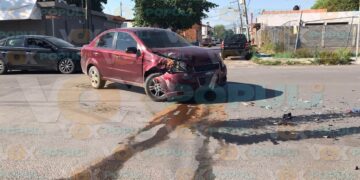 choque en zona centro de Victoria