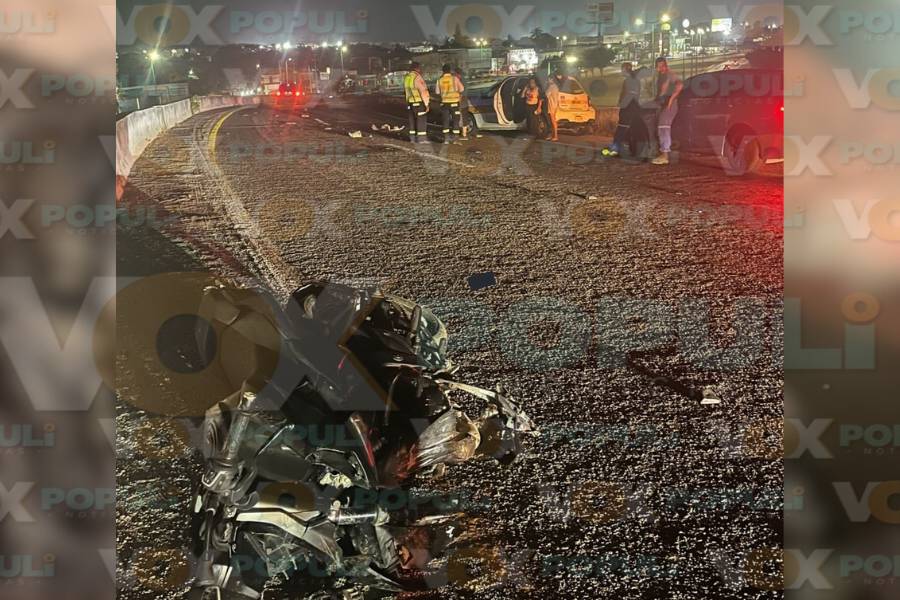 choque entre taxi y motocicleta en Altamira