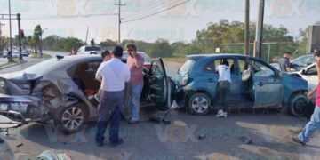 choque múltiple en Tampico