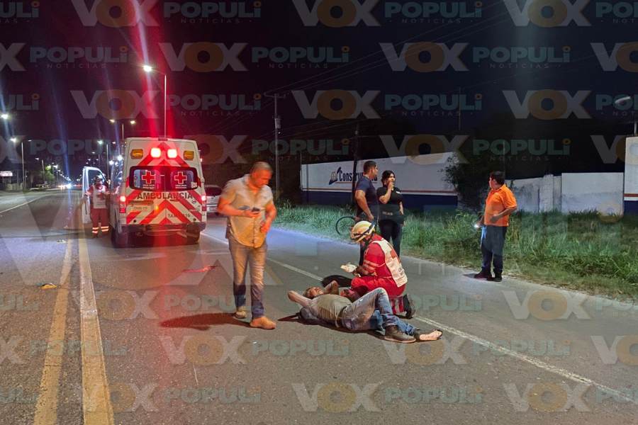 ciclista arrollado en Victoria