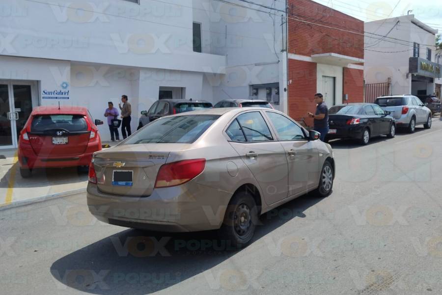 colisión en centro de Ciudad Victoria