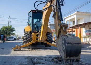 cuadrillas de bacheo en Matamoros