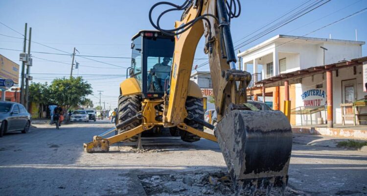 cuadrillas de bacheo en Matamoros