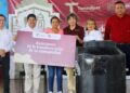 entrega tinacos en Jaumave