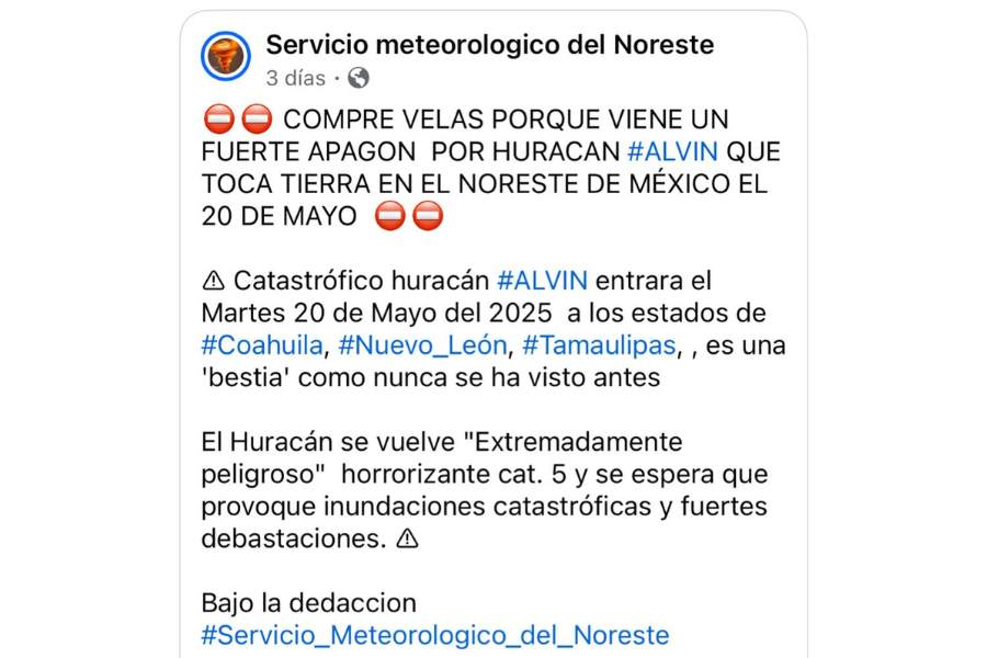 falsas alertas de huracanes en México