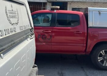 guardia aplastado por portón en Altamira