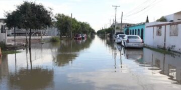 inundaciones en calles Matamoros