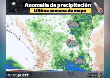 lluvias regresarán a Tamaulipas
