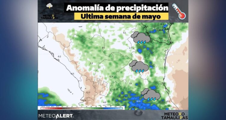 lluvias regresarán a Tamaulipas
